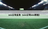 seo公司业务（seo公司seo教程）